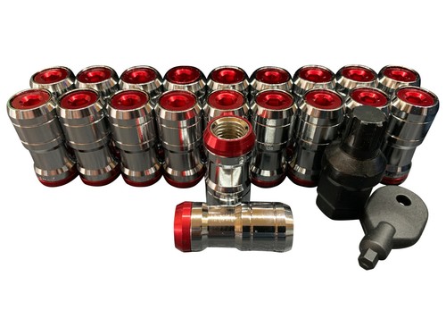 Chrome red lug nuts for - lug,