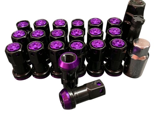 Black purple lug nuts for - purple,