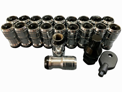 Chrome black lug nuts - chrome, for